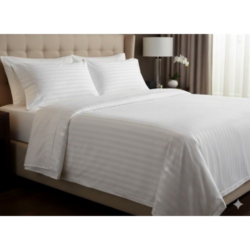 Otel çarşafı Tek kişilik 160x240cm 83 tel çizgili kumaş